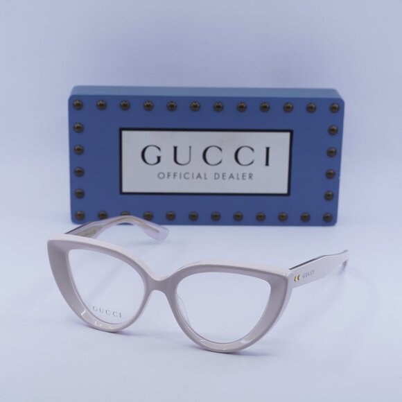 Final Price! Gucci GG1530O 004 Ivory Eyeglasses 52mm - Picture 1 of 12